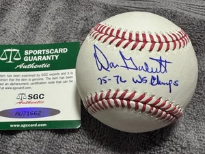 DON GULLETT signiert beschriftet Major League Baseball Cincinnati Reds SGC COA - Bild 1 von 1