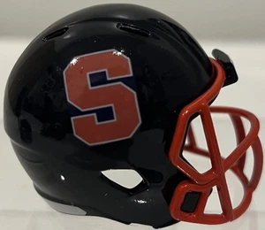Custom Syracuse Orange Pocket Pro Helmet Dark Blue ACC - Picture 1 of 3