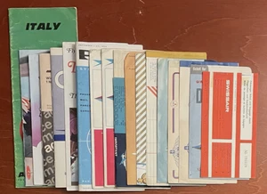 Vintage airline EPHEMERA foreign & domestic *tickets timetables brochures etc. - Picture 1 of 4