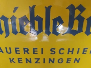 Schieble Bräu Kenzingen - Originales Emailschild - Bild 1 von 8
