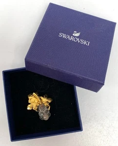 Exquisite Swarovski Intricate Bunch Of Grapes Brooch, Stamped & Boxed, 3.5cm - Picture 1 of 8