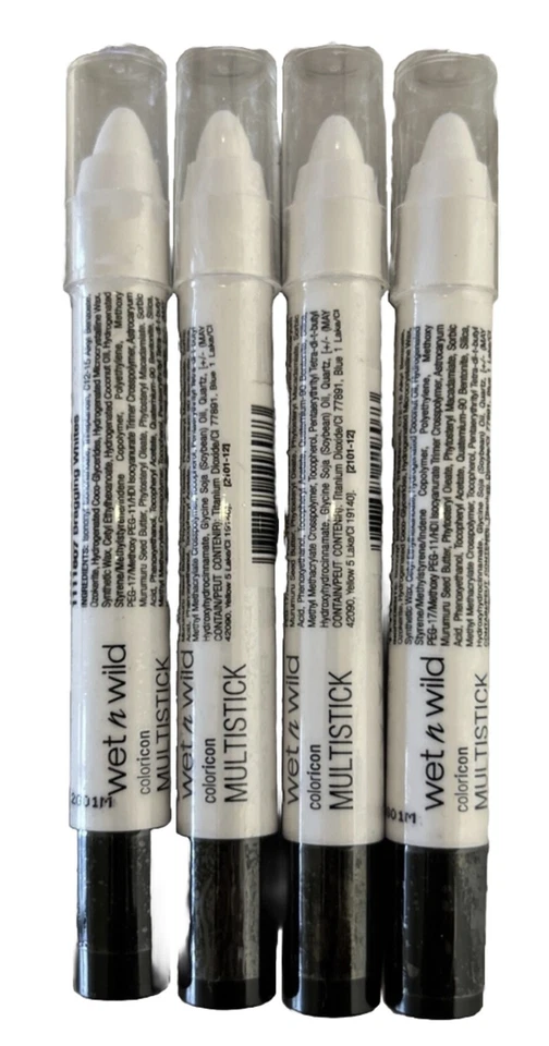 Lote de 4 - Wet n Wild Coloricon Multistick 1111807 BRAGGING WHITE *NUEVO* Foto 1 de 1