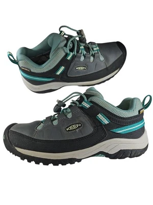 Keen Waterproof Hiking Shoes Boys Size 3 KEEN.DRY Outdoor Trail Youth Gray Black - Image 1 of 4