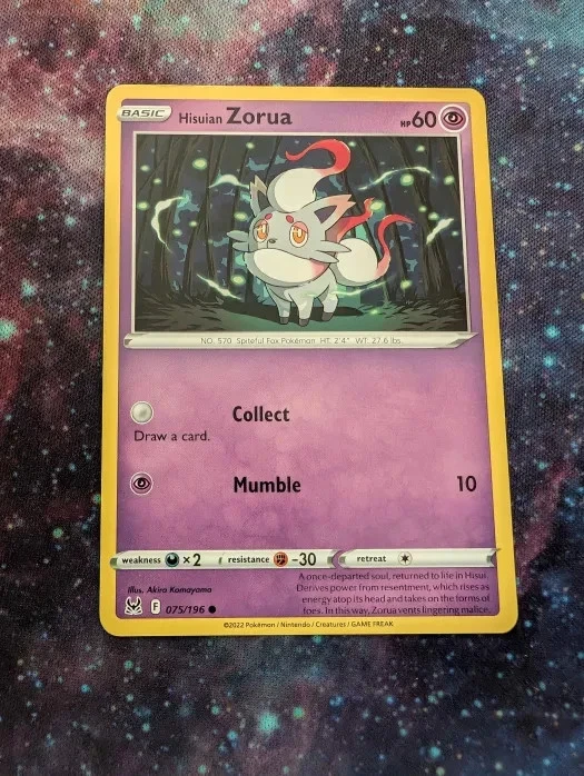 Pokémon TCG Hisuian Zorua 75/196 - Image 1 of 1