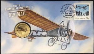 PNC 2014 $1 Tuvalu 100th Anniversary of First Air Mail - Picture 1 of 2