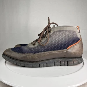 Cole Haan Zerogrand OS Mid 4 Eyelid Stiefel blau/orange, grau Leder, Mesh Gr. 11,5 - Bild 1 von 9