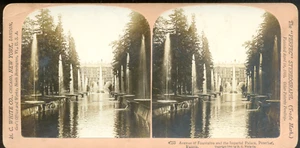 Russia STEREO - Moscou Peterhof Петергоф - Vintage print 1901 - Picture 1 of 1