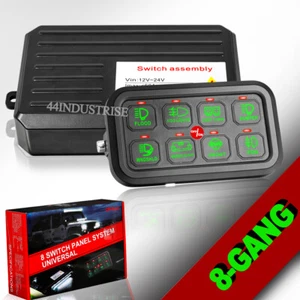 8 Gang Switch Panel LED Light Bar Electronic Relay System Boat Marine Off Road - Picture 1 of 13