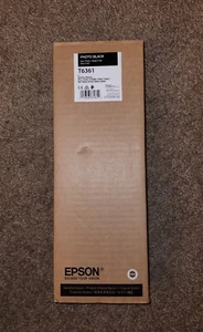 New OEM Genuine Exp 12/2020 Epson T6361 Photo Black Ink Cartridge Pro 7900 9900 - Picture 1 of 2