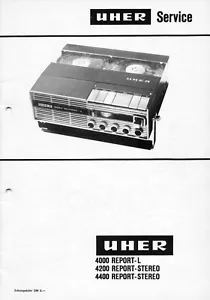 Service Manual-Anleitung Uher 4200 Report Stereo,4400 Report Stereo,4000 Report - Bild 1 von 1