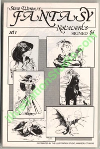 Steve Woron's SIGNED 1987-89 FANTASY NoteCard sets #1 #2 & #3! BUY DIRECT ARTIST - Picture 1 of 3