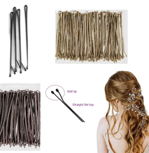 50 - 100 x Spille per capelli Bobby lunghe dritte - 6,35 cm, 5 cm - Foto 1 di 12