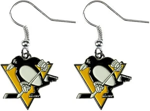 PINGÜINOS PITTSBURGH - LOGOTIPO DEL EQUIPO - PENDIENTES COLGANTES TOTALMENTE NUEVOS - NHL-ER-015-14 - Imagen 1 de 1