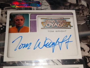 Star Trek Voyager The Complete Tom Wright A10 autograph card Martial Law - Imagen 1 de 2
