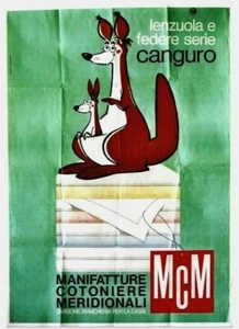 Original vintage poster KANGAROO MCM COTON LINEN c1965 - Picture 1 of 1