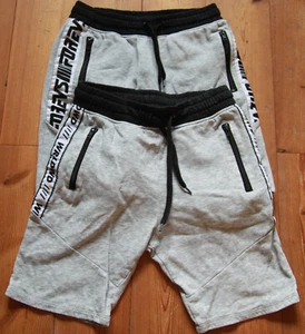 H & M Sweatshorts / 2 x kurze Hosen / Sweat Shorts Gr. 146 grau - melange - Bild 1 von 11