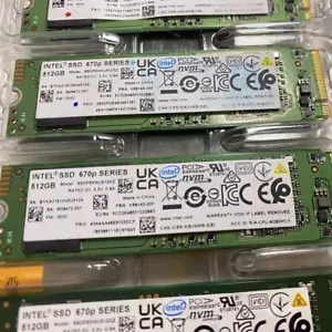 512GB SSD M.2 INTEL 670P SERIES SSDPEKNU512GZ PCIE Solid State Drive EW:002C - Picture 1 of 4