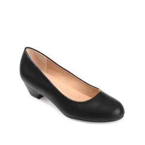 Journee Collection Womens Saar Faux Leather Slip On Pumps New with Box 7.5 Wide - Picture 1 of 17