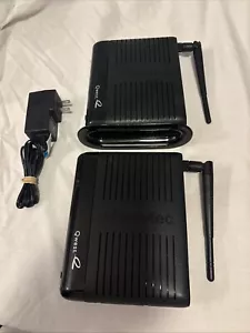 Two (2) Actiontec PK5000 54 Mbps 4-Port Wireless G Router Only 1 Power Cord - Picture 1 of 6