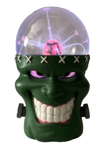 2002 BRAIN STORMS TOUCH RESPONSIVE FRANKENSTEIN MONSTER PLASMA LAMP/BALL ~VIDEO~ - Picture 1 of 10