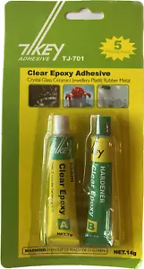 Clear Epoxy Adhesive Crytal Glass Ceramics Jewellery Plastic Rubber Metal 0.14g - Picture 1 of 1