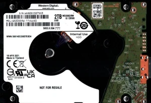 WD20SDRW-11VUUS0 S/N: WX82E WESTERN DIGITAL 2TB THAILAND APR 2021 - Afbeelding 1 van 1