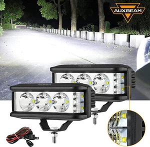 Auxbeam 5IN LED LIGHT BAR SQUARE SIDE SHOOTER LED POD LIGHTS For Ford Bronco - Bild 1 von 12