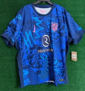 Men's Nike Atletico Madrid 24-25 Authentic Third Jersey Blue FZ6276-492 Size 2XL - Picture 1 of 3