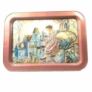 Metal TV Lap Tray With Folding Legs Angela Trotta Thomas Art Doll House - Picture 1 of 5