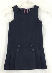 Nautica / Blue Sleeveless School Uniform Pleated Jumper Dress / Girls Size M - Picture 1 of 12
