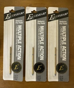 SU1F Blue Fine Eversharp Ballpoint Pen Refill Fisher Niji Lamy Rotring Zebra LOT - Picture 1 of 2