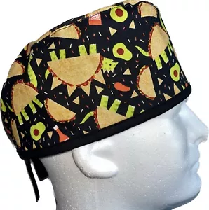 Tacosaurus Scrub Hat Chemo Cap - Picture 1 of 4