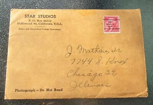 1956 Star Studios Hollywood California JAMES DEAN Photograph And Letter Rare wow