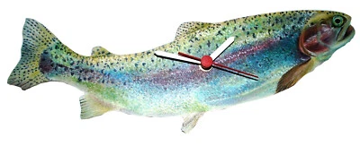 LARKRISE DESIGNS Rainbow Trout Clock - Rainbow Trout Farm - Trout Farm - R2-C
