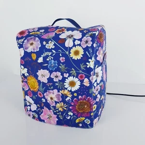 Handmade Blue Floral Print Dust Cover For Thermomix TM5 TM6 Air Fryer etc - Bild 1 von 19