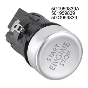 Car Engine Start Button Black & Silver Factory Specifications Perfect Match - Picture 1 of 24