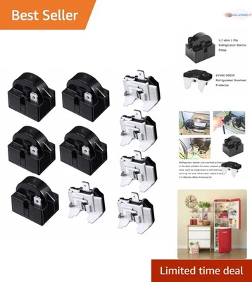 Kit de sobrecarga de relé de compresor de refrigerador 5 juegos para mini refrigeradores congeladores Foto 1 de 4