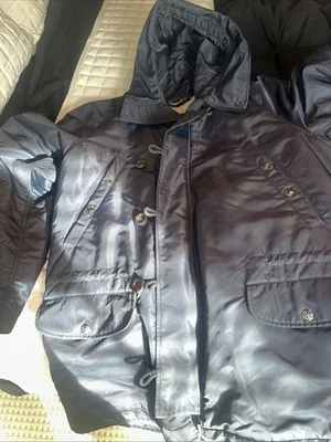 Abrigo Parka Vintage Azul Marino True Religion Talla Xxxl Foto 1 de 4