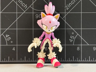 Figura de acción Sonic The Hedgehog Jazwares Blaze The Cat cola faltante de 3 pulgadas Foto 1 de 4