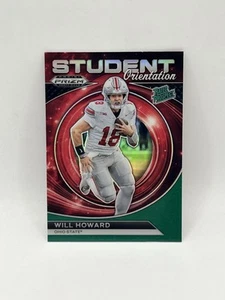 Will Howard Rookie Green Prizm Student Orientation 2024 Prizm Draft Picks #SO-WH - Picture 1 of 2