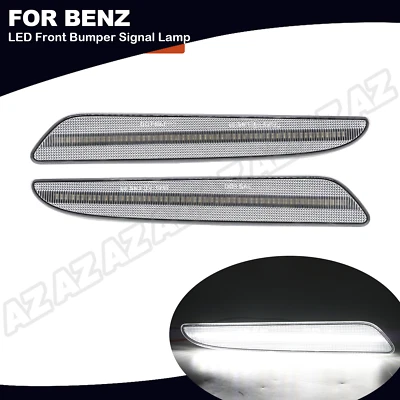 Parachoques delantero LED transparente para Benz E320 E350 E550 07-9 señal de giro lámpara marcadora lateral Foto 1 de 4