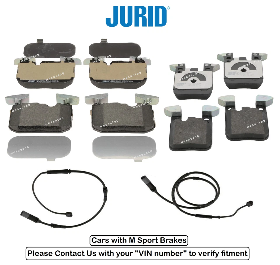 Juego de pastillas de freno delanteras y traseras + sensor OES para BMW 335i xDrive / GT xDrive Foto 1 de 1