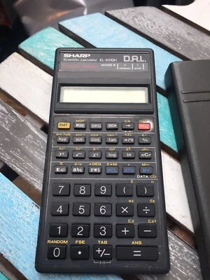 Vintage Scientific Calculator SHARP EL-531GH DAL Grey Case School 1992 Computer - Image 1 of 4