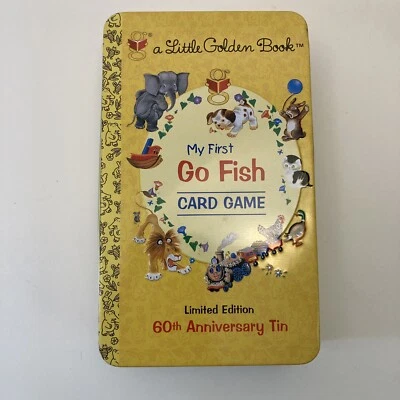 My First Go Fish Little Golden Book Card Game 60th Anniversary Tin Complete - Image 1 of 4