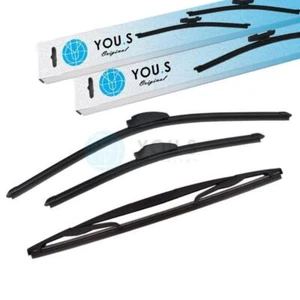 YOU.S Scheibenwischer Wischerblätter SET VORNE + HINTEN für SUBARU FORESTER (SH) - Picture 1 of 2