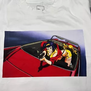 Camicia Cowboy Bebop Serie Anime Faye Valentine Manica Corta Taglia L Stupida Nuova senza etichette - Foto 1 di 7