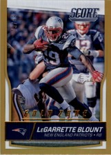 2016 Score Jumbo Gold Zone Patriots Football Card #191 LeGarrette Blount /99