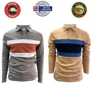 Polo da uomo manica lunga elastica con nuovo design unico per top look alla moda - Foto 1 di 18
