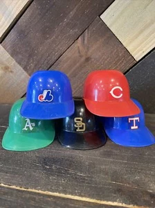 Lot Of 5 Rawlings MLB Baseball Mini Helmet Ice Cream Sundae Promotional Bowls - Picture 1 of 7