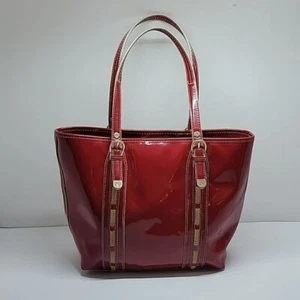 Borsa a mano Liz Claiborne rossa in finta pelle polivinile - Foto 1 di 12